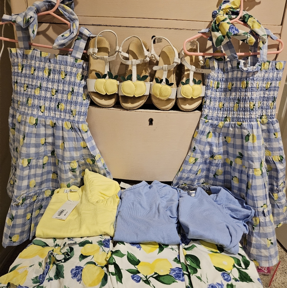 Janie & Jack Lemon Matching Sets
